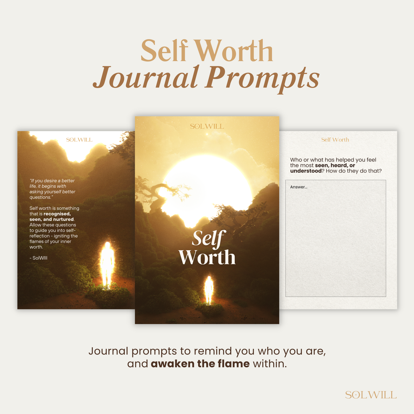 Self Worth │ Journal Prompts