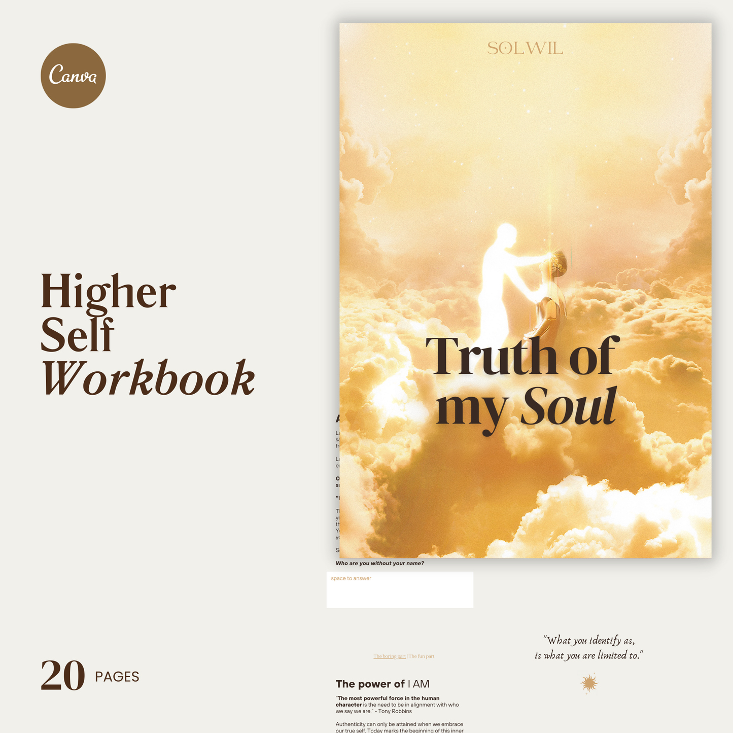 Truth Of My Soul | Higher Self Workbook