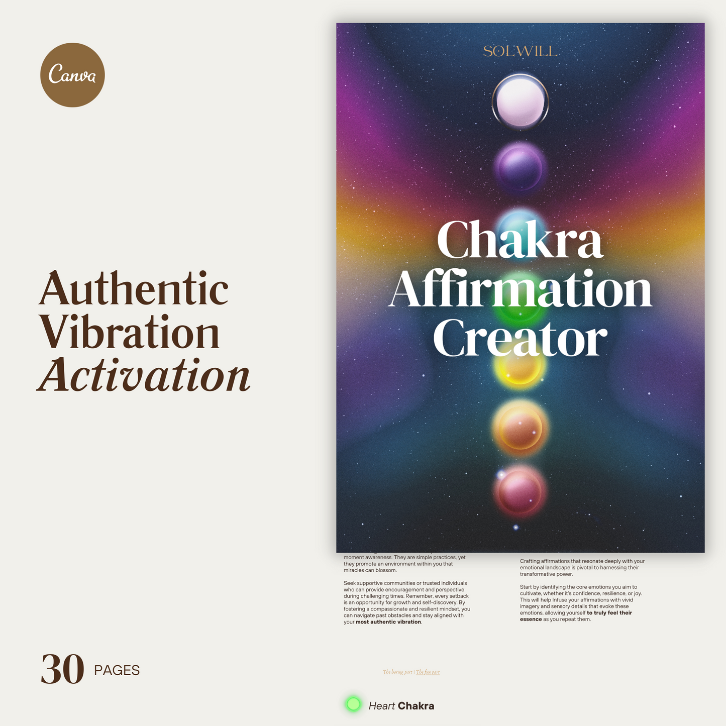 Chakra Affirmation Creator │ Authentic Vibration Activation