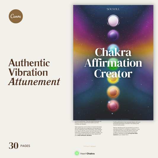 Authentic Vibration Attunement  │ Chakra Affirmation Creator